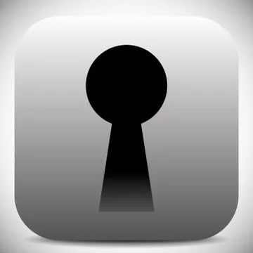 Keyhole graphics for secrecy, privacy concepts. editable vector. Stock Illustration