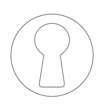 Keyhole icon Stock Illustration