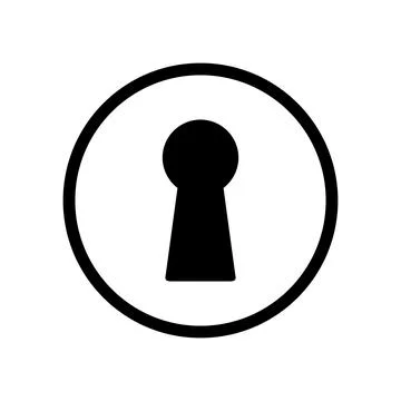 Keyhole icon. Lock Logo can be used for companies, icons, and others. Stock Illustration