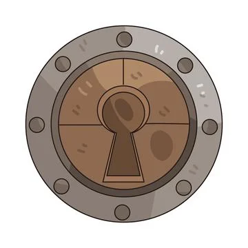 Keyhole illustration 스톡 일러스트