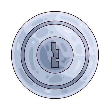 Keyhole illustration Ilustración de archivo