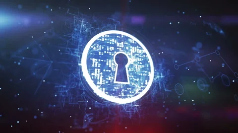 Keyhole. Internet Security Concept Video stock 60974350