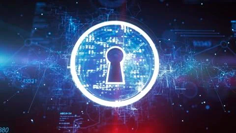 Keyhole. Internet Security Concept Illustrazione stock