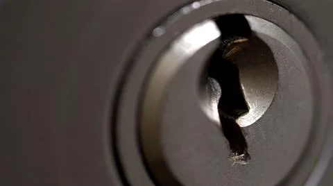 Keyhole for keys macro shot Stock Photos