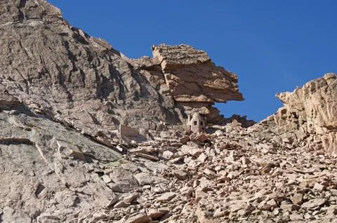 The Keyhole On Longs Peak Stock Photos