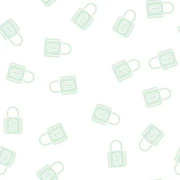 Keyhole padlock glyph seamless pattern イラスト素材