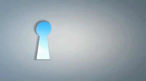 Keyhole sky, solution, answer. Stock Footage 23953528