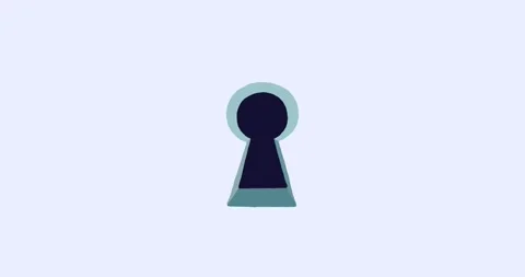 Keyhole wipe transition light gray blue Stock Footage 251119996