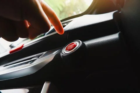 Keyless Engine Ignition Stock Photos
