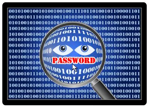 Keylogger Spy Illustrazione stock