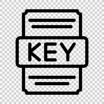 Keynote icons file type. spreadsheet files document icon with outline design.  Stock Illustration