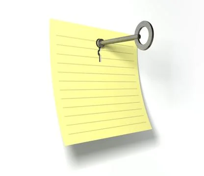 Keynote key in a note Stock Illustration