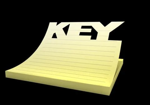 Keynote pad close Stock Illustration