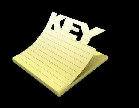 Keynote pad perspective Stock Illustration
