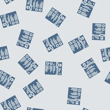 Keynote speaker glyph vector seamless pattern Stock Illustration