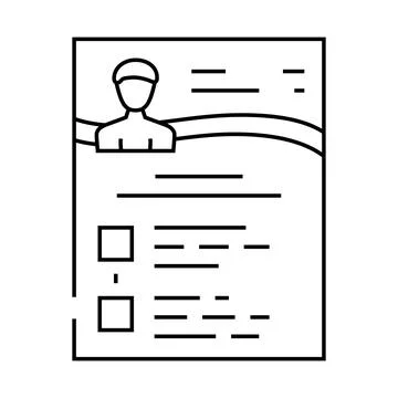 Keynote speaker line icon vector illustration Stock Illustration