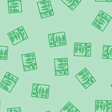 Keynote speaker line vector seamless pattern Stock Illustration