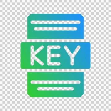 Keynote spreadsheet file symbol with subtle color gradation design. Stock Illustration