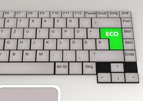 Keyobard eco Stock Illustration