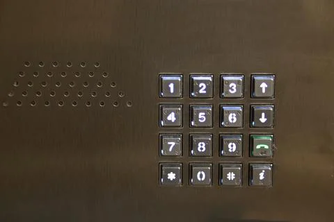 Keypad and intercom phone system Stock Photos