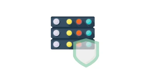 A keypad and a shield with a keypad design, illustrating themes of security.. Stock Footage 332199583