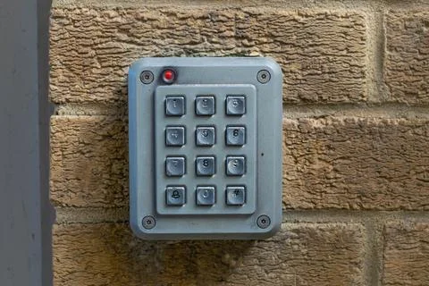 Keypad code lock	 Stock Photos