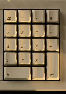 Keypad of computer keyboard, close-up Stock Photos