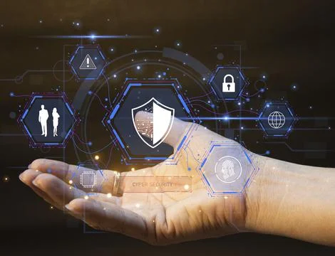 Keypad, cyber shield, lock, technology security system. Digital link. Cyber.. 写真素材