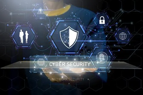 Keypad, cyber shield, lock, technology security system. Digital link. Cyber.. 写真素材