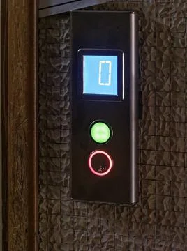 Keypad elevator in mu house Stock Photos