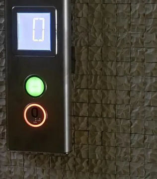 Keypad elevator in mu house Stock Photos