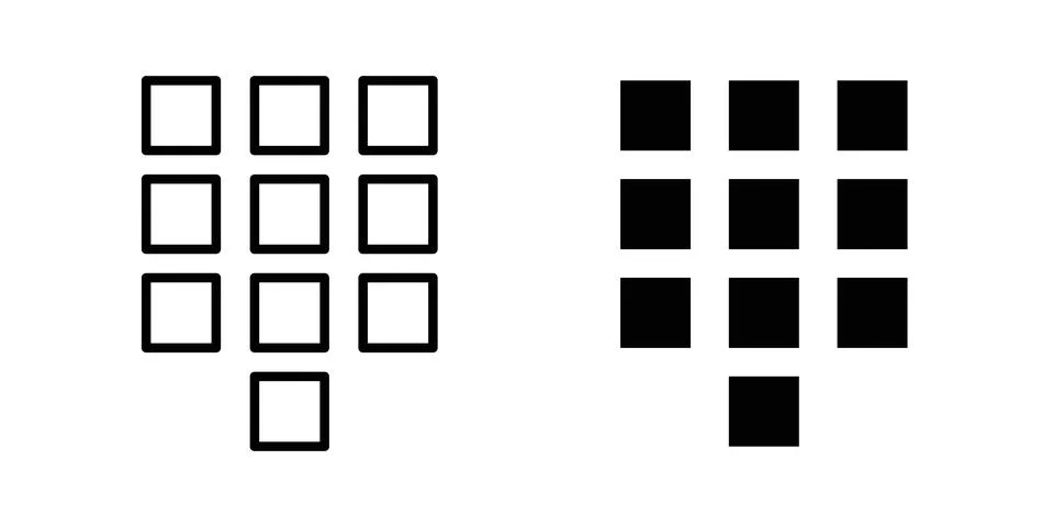 Keypad icon vector symbol graphics Stock-Illustration