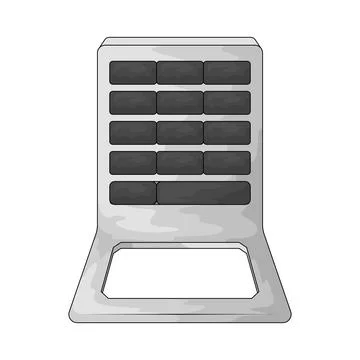 Keypad lock illustration Stock Illustration