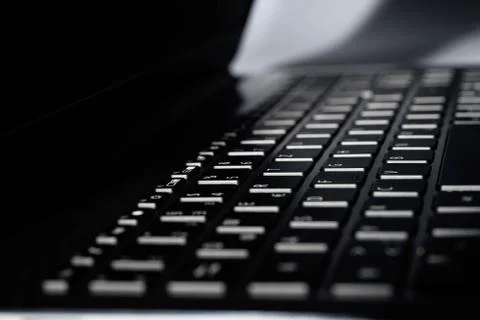 Keypad of a notebook Stock Photos