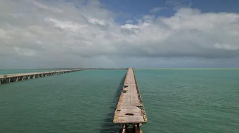 Keys Abandoned Bridge Stock Photos
