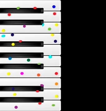 Keys and confetti Stock Illustration