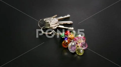 Keys and Gemstone Key Chain Stock Photos