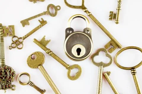 Keys and lock Stock Photos