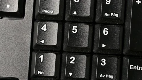 Keys on a computer keyboard Stock Footage 220648446