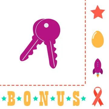 Keys computer symbol Stock-Illustration