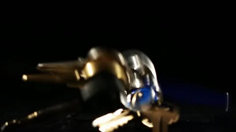 Keys Falling in Slow Motion 스톡 동영상 14616592