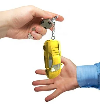 Keys in a hand Illustrazione stock