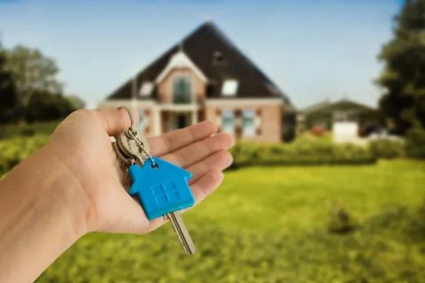 Keys with house concept Stock Photos