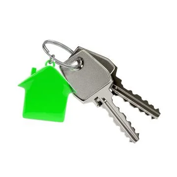 Keys with a house pendant. Stock Illustration
