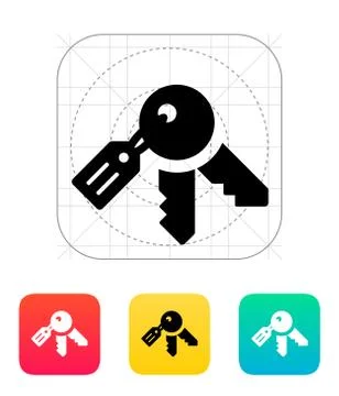 Keys icon Illustrazione stock