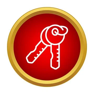 Keys icon representing security access and property opening Illustrazione stock