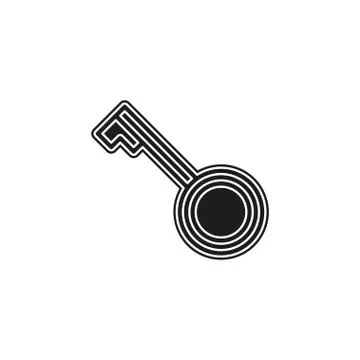 Keys icon, safe and protection sign Illustrazione stock