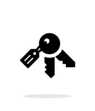 Keys icon on white background. Stock Illustration