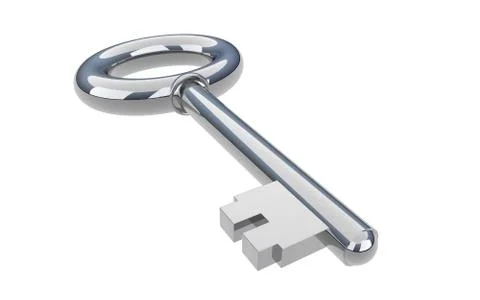 Keys isolated on the  white background Illustrazione stock