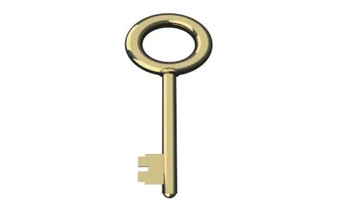 Keys isolated on the  white background Illustrazione stock